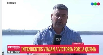 Incendios en las islas: Javkin viajó a Victoria con otros intendentes