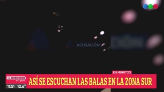 Video: así se escuchan las balas en zona sur