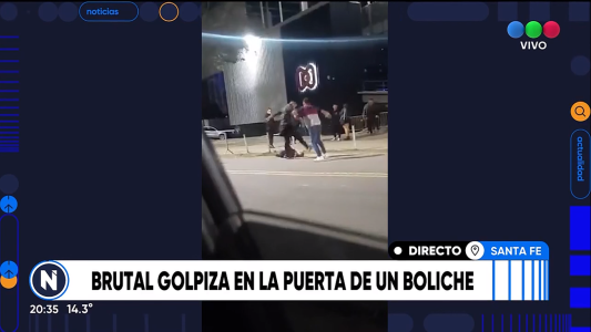 Brutal golpiza a un joven a la salida de un boliche en Santa Fe