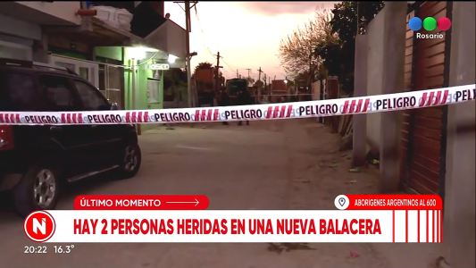 Dos personas heridas en una nueva balacera