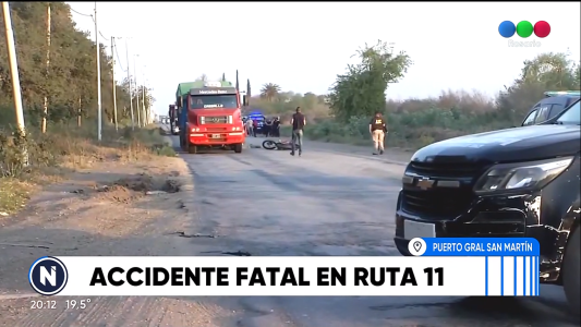 Accidente fatal en la Ruta 11