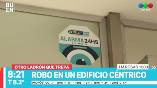 Nuevo robo a un edificio del centro: el ladrón escapó antes de que llegue la policía
