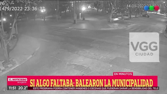 Atacaron a tiros el frente de la Municipalidad de Villa Gobernador Gálvez