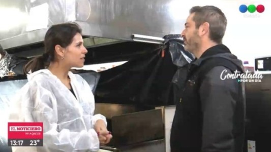 Contratada por un día: Ceci Casabonne limpió campanas de restaurantes