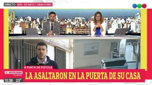 Robo a punta de pistola en la puerta de su casa