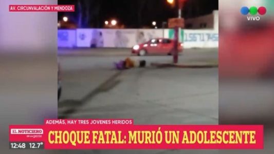 Fatal accidente con un adolescente al volante en Mendoza y Circunvalación