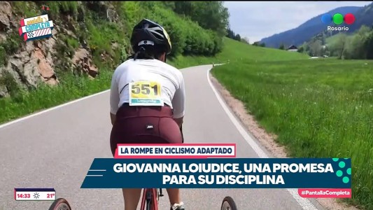 Giovanna Loiudice: la rosarina que se destaca en el mundo del ciclismo adaptado