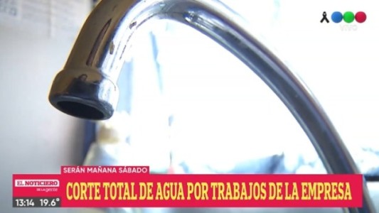 Corte total de agua por trabajos en el Acueducto de Gran Rosario