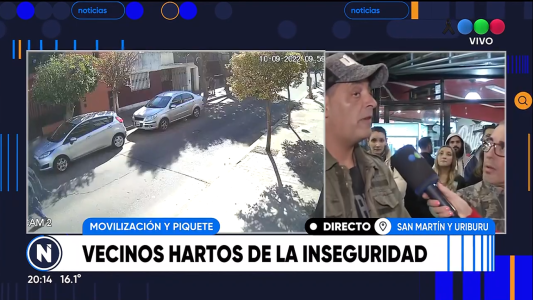 Vecinos hartos de la inseguridad: “Salimos a la calle a defendernos”