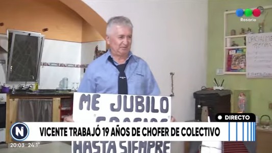 Vicente, el colectivero que se jubila y atesora miles de anécdotas
