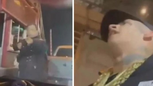 L-Gante discutió con policías que lo detuvieron por manejar a alta velocidad: "Guardá el fierro, salame"