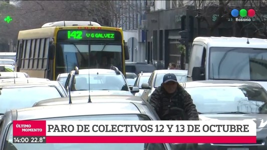 En Rosario habrá paro de colectivos la semana próxima