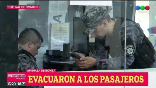 Amenaza de bomba en la terminal de ómnibus de Rosario