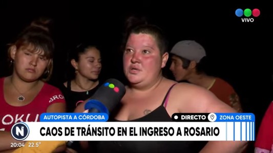 Piquete de vecinos y caos vehicular en la autopista Rosario-Córdoba