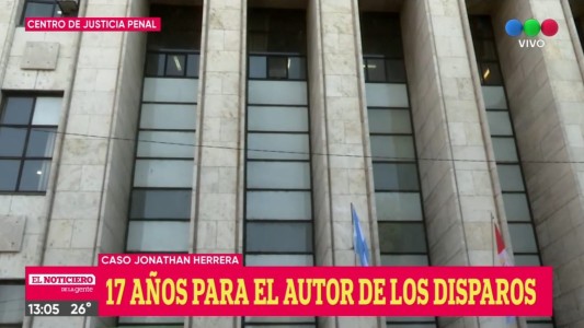 Caso Jonatan Herrera: condenaron a 17 años de prisión al autor de los disparos
