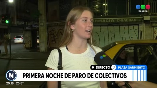 La primera jornada del paro de colectivos impactó en las calles rosarinas