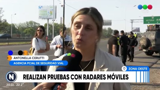 Puesta a punto y pruebas de las fotomultas en Circunvalación