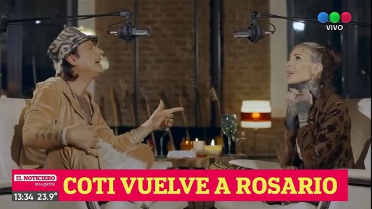 Coti se presentará en el Teatro Vorterix de Rosario