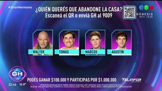 "Alfa" Walter, Tomás, Marcos y Agustín son los primeros nominados de Gran Hermano