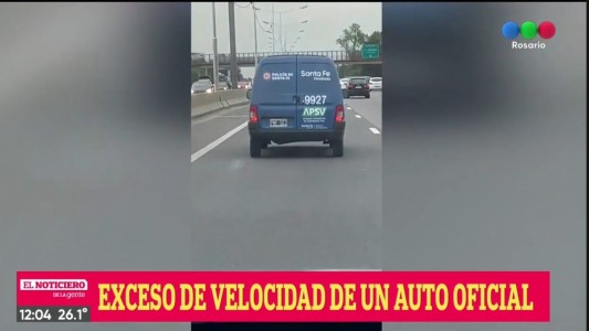 Increíble, pero real: una camioneta de Seguridad Vial iba a más de 120 por Circunvalación
