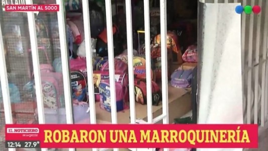 Robo en una marroquinería de San Martín al 5000