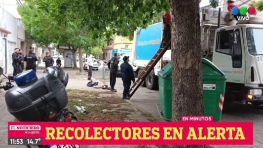 Paro de recolectores de residuos en el centro de la ciudad