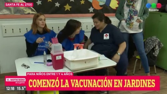 Vacunación en jardines de infantes contra sarampión y polio