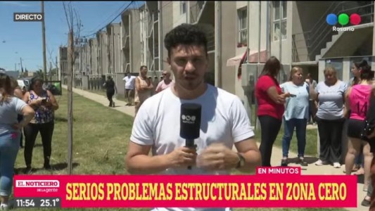 Cayeron tres tanques de agua de las viviendas sociales en Barrio Olímpico