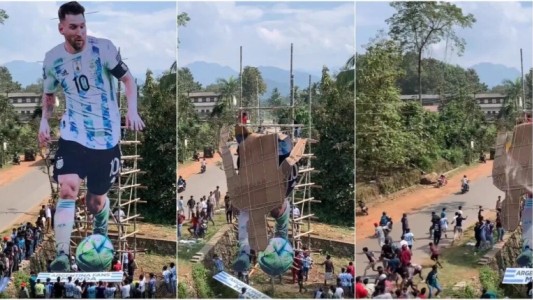 ¡Cuidado con Messi! El fallido homenaje al capitán de la Selección argentina en la India