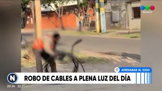 Video: así se roban los cables en Amenabar al 5300