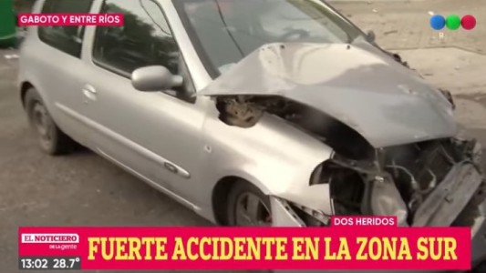 Fuerte choque entre dos autos en Gaboto y Entre Ríos (1)