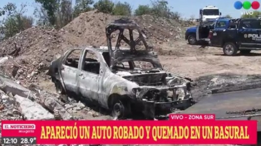 Le robaron el auto en la puerta de una escuela y lo encontraron quemado en un basural