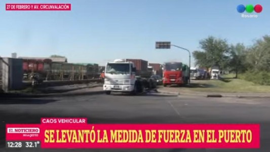 Caos de camiones en el acceso al puerto