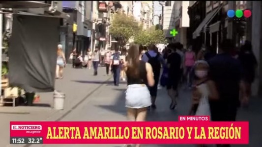 Alerta amarillo y pronóstico de lluvias para el domingo