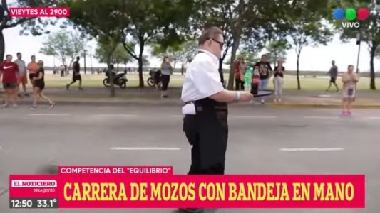 Vuelve la clásica carrera de mozos y camareras