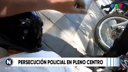 Video: impresionante persecución policial por el macrocentro de Rosario
