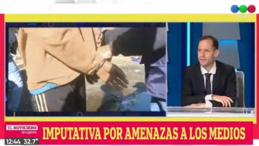 Imputaron al “Tuerto” por amenazar vía redes sociales y colgar bandera en Telefe Rosario