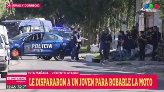 Le pegaron un tiro para robarle la moto cuando iba a trabajar
