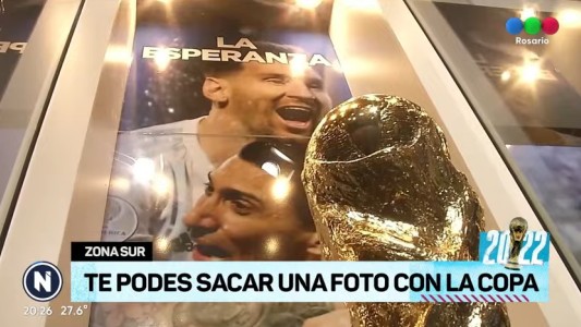 Ya podés sacarte una foto con la Copa del Mundo
