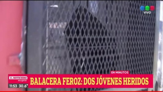 Feroz balacera: hirieron a dos adolescentes en barrio Triángulo