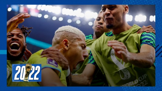 Con un doblete de Richarlison, Brasil se impuso sobre Serbia en el debut del Mundial