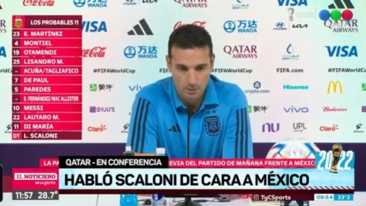 Scaloni no descartó "alguna variante" pero aclaró: "No vamos a cambiar la manera de jugar"