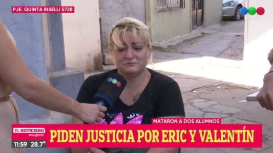 El llanto de la madre del adolescente asesinado: "Lo mataron como un perro"