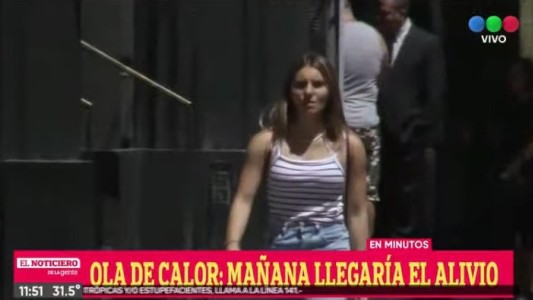 Alerta roja por altas temperaturas: hoy se esperan 36°