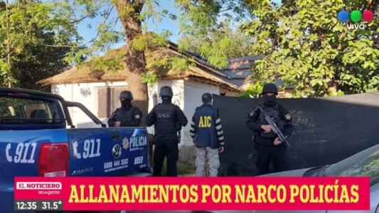 Allanamientos y siete detenidos por causas de narcopolicías