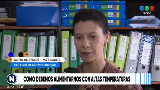 Cómo debemos alimentarnos con estas altas temperaturas