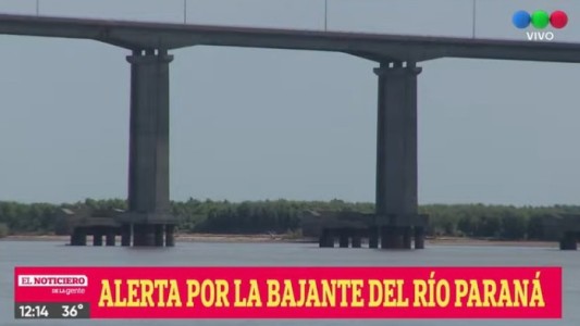 Alertan por la bajante del río Paraná