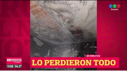 Incendio voraz: una familia perdió todo en Dean Funes y Lima