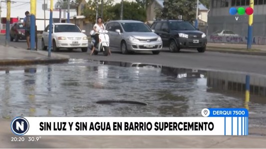 Llevan cinco días sin luz ni agua en un barrio de zona oeste