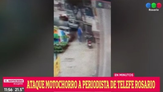 Ataque motochorro a un periodista de Telefe Rosario